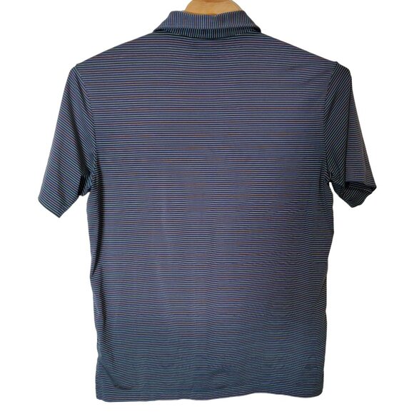 Peter Millar Summer Comfort Golf Polo Shirt Size Large Men's Blue Striped‎ - Picture 3 of 6